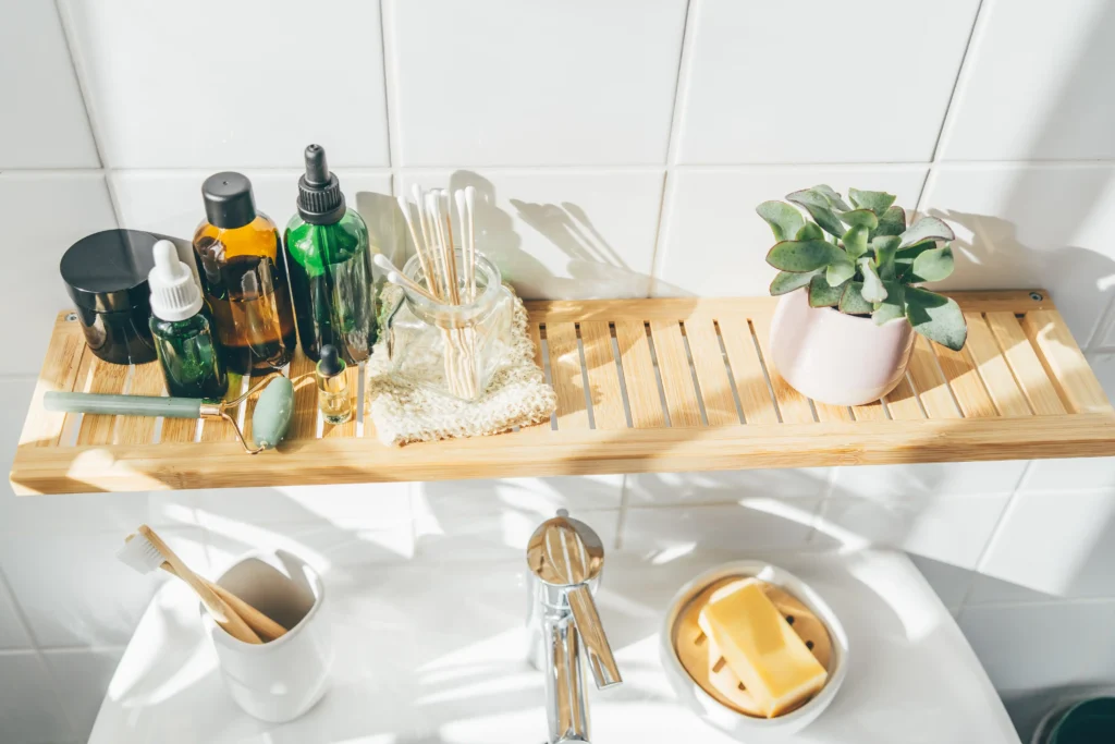 bathroom hacks storage