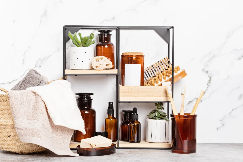 bathroom storage hacks for low space