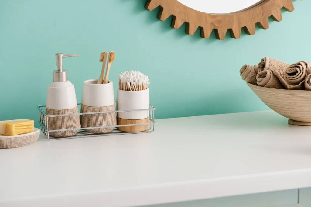 small bathroom storage hack